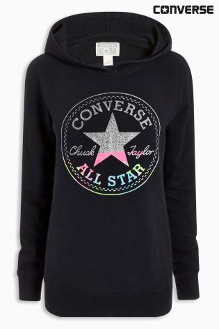 Black Converse Hooded Tunic